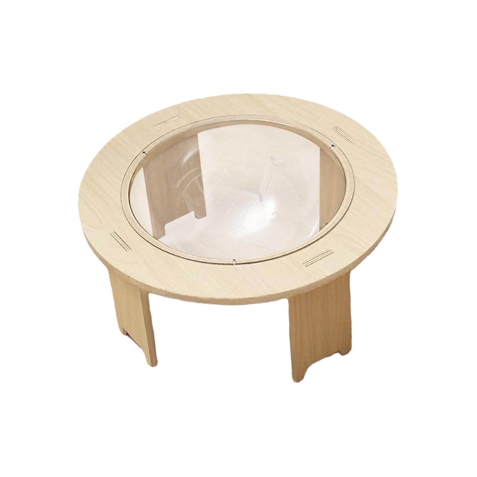 MFMEXUL Space Capsule Cat Bed Kitten Nest Activity Centre Practical Kitty Stable All Seasons Kitten Detachable Solid Wood Stand Hammock Pet Supplies, S