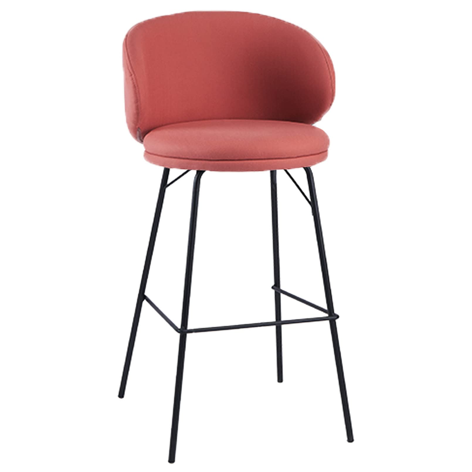 Chaises de bar rustiques tabouret de bar à hauteur fixe dossier bois métal