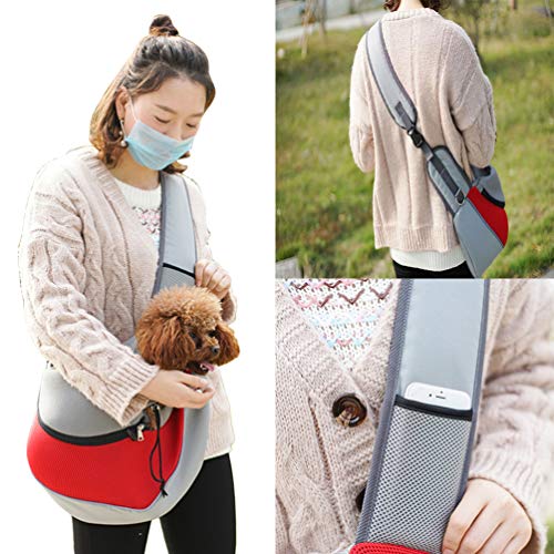 UKCOCO Transportadora de Estilingue para Cães de Estimação Respirável Bolsa de Transporte Mãos-Livre