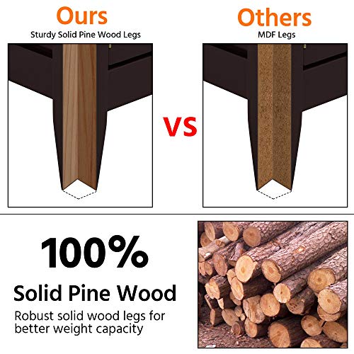 Yaheetech Sideboard Cabinet With Storage, Cupboard Table With 2 Cabinets And 1 Open Shelf For Kitchen Dinning Room Living Room, Espresso #TOP6