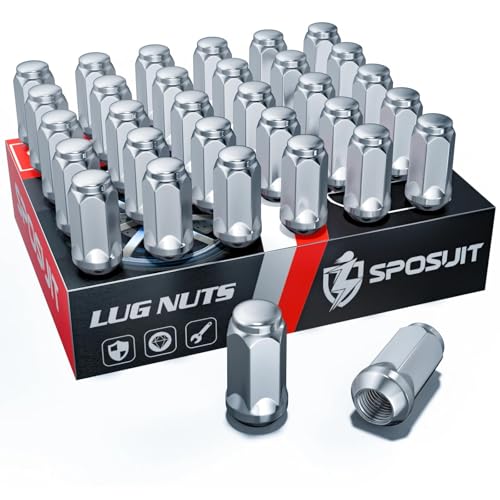 Sposuit 9/16-18 Lug Nuts - Replacement for 1994-2010 RAM 2500 1994-2010 RAM 3500 - Closed End Chrome Lug Nut(32 Pcs)