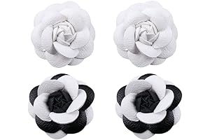 Embellishing Masterpiece: 4pcs Faux Leather Rose Flowers for Versatile Décor