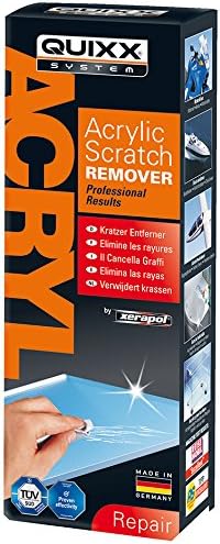 QUIXX Acrylic Scratch Remover (Removes Scratches from Clear Acrylic and Plexiglas Surfaces On Cars, Motorcycles, Caravans, and Boats)