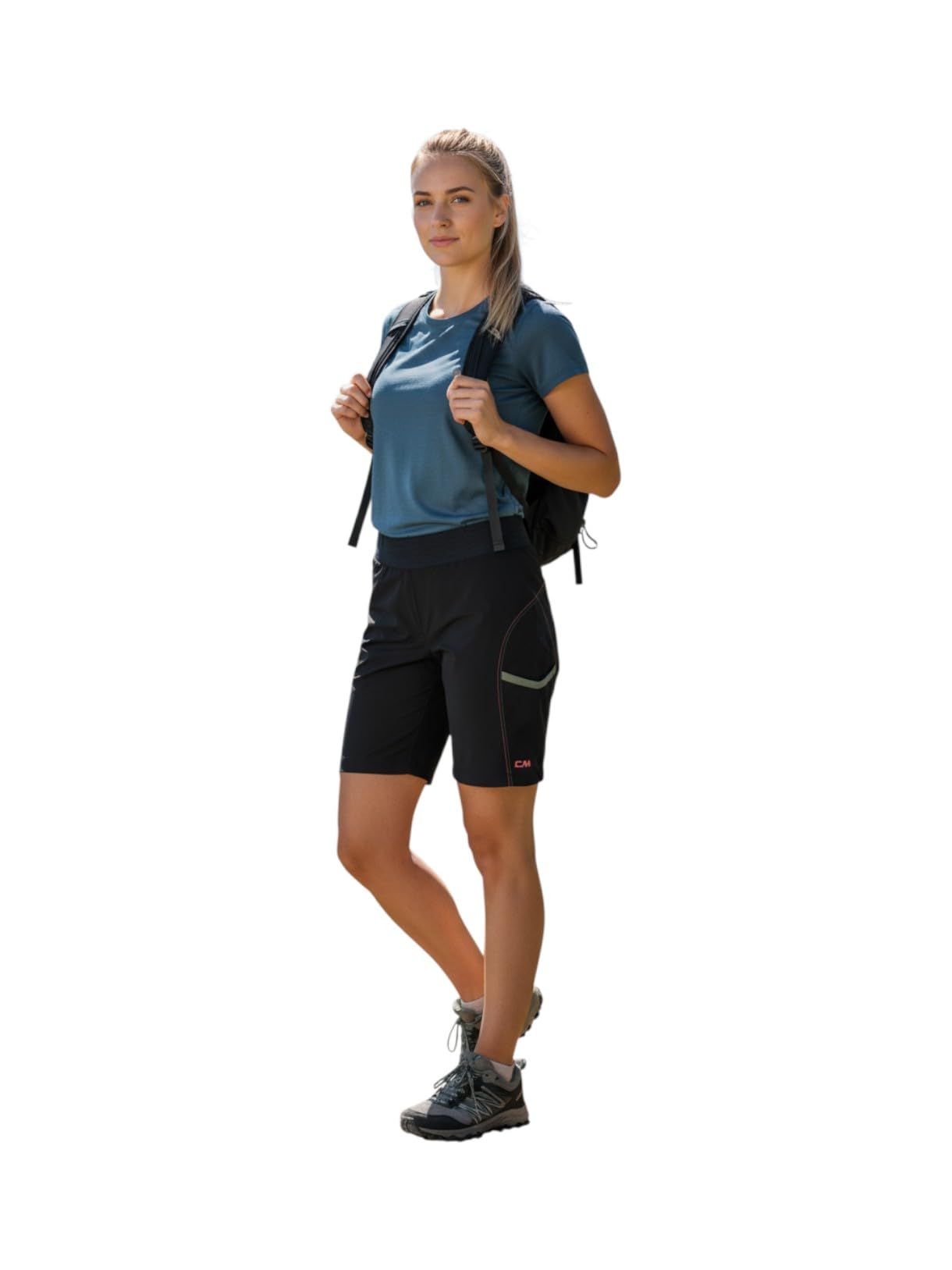 CMP Bermuda da trekking da donna con funzione Dry-Function, leggero, elastico e ad asciugatura rapida, con funzione Dry-Function. Vita comoda e tasche laterali, ideale per esterni.