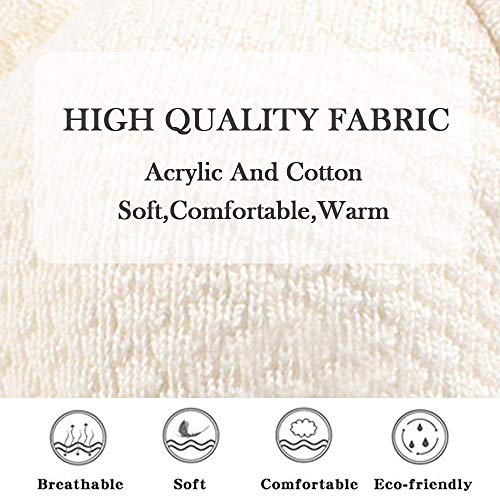 Xiaohawang Warm Baby Hat Cute Bear Toddler Earflap Beanie For Fall Winter (0-7Months, White) #TOP2