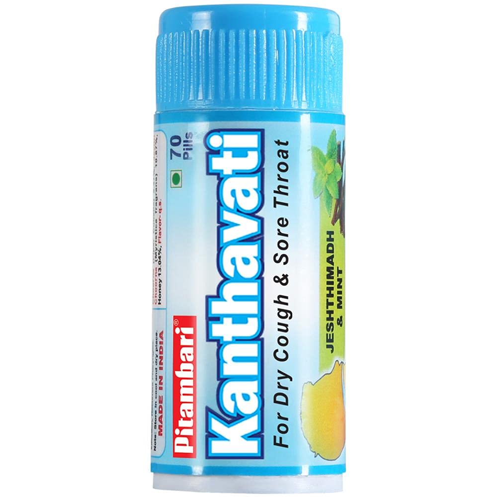 Pitambari Kanthavati � Cures Throat Quickly, Ends Cough Fully! 70 pills (pack of 3)-image-38