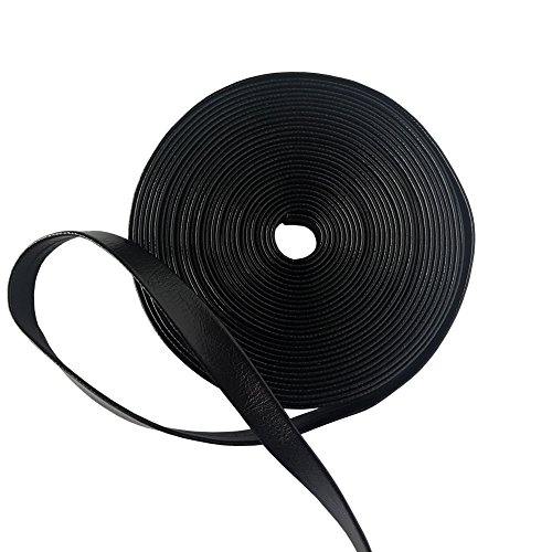 YJ COOL Synthetic Leather Ito Sageo Wrapping Cord for Japanese Samurai Swords Handle Saya - Black YJ COOL Synthetic Leather Ito Sageo Wrapping Cord for Japanese Samurai Swords Handle Saya - Black