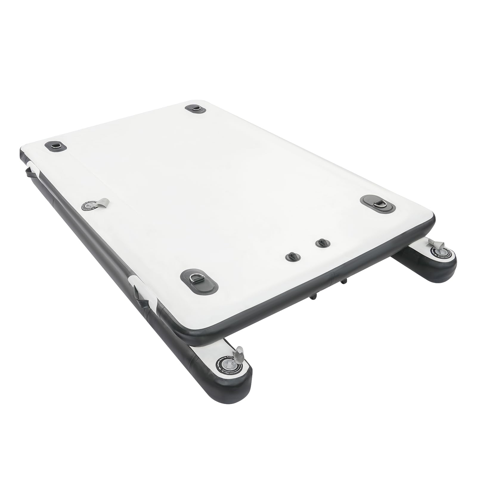 Piattaforma da bagno gonfiabile, 250 x 160 x 15 cm, barca da pesca pneumatica portatile, pontile da pesca, piattaforma galleggiante per motore fuoribordo come piattaforma da bagno e sport acquatici