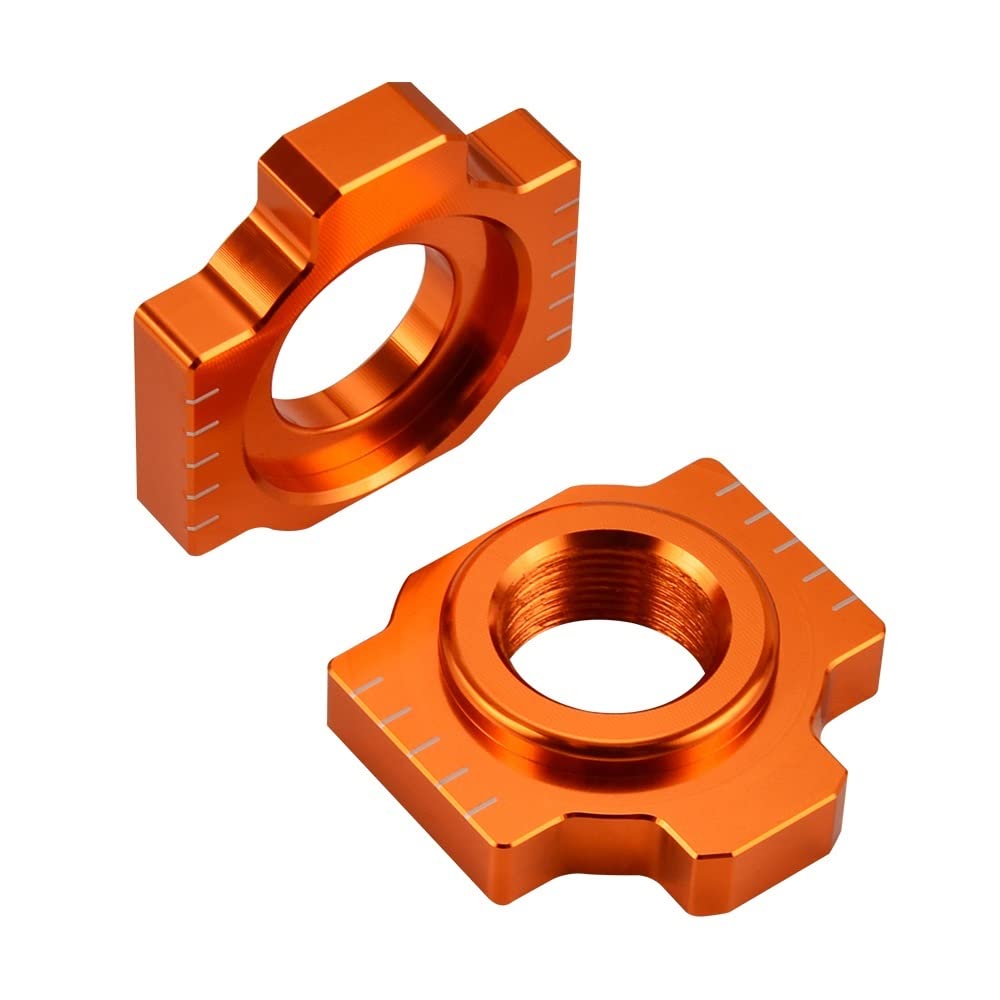 DShanLa Axe Blocs Ajusteur de la chaîne pour K.T.M 690 790 950 990 1050 1090 1190 1290 Duke Enduro Supermoto Super Adventure R S LC8 SMR SMT RC8 DShanLa (Color : Orange)