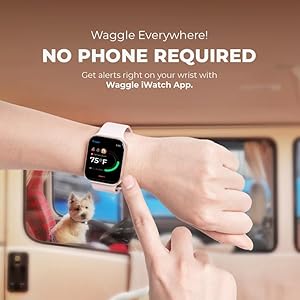 Waggle RV/Pet Safety Temperature Monitor - PRO (GPS) | 4G LTE, Instant Power Outage/Temp/Humidity Alerts | GPS & Geofencing for RVers. Waggle RVPet Safety Temperature Monitor PRO GPS 4G LTE Instant Power OutageTempHumidity Alerts GPS Geofencing for RVers