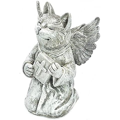 Elaan31 Cat Memorial Garden Statue In God's Praying Cover