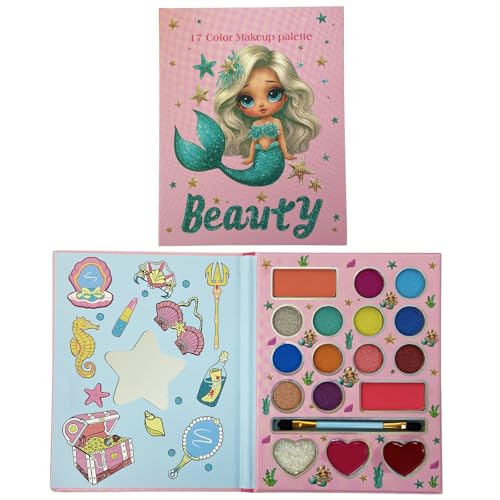 HISUNBEN Kinderschminke, 17Farben Kinderschminke Set Mädchen,...