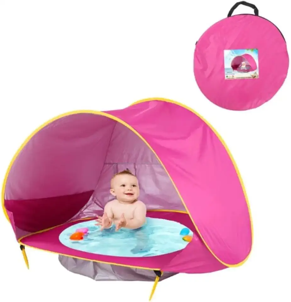 Barraca Infantil para Praia com Piscina Integrada e Proteção UV (Outra Cor)