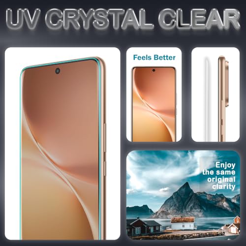 Image of ArmourPro 2 Pack Matte UV Tempered Glass for Vivo V60e and Vivo V60 5G, Premium Curved Screen Protector with Anti-Glare Finish, Edge-to-Edge Coverage, Fingerprint Friendly and Case Friendly