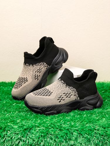 Boys Girls Sock Shoes Casual Sports Running Walking Knitted Shoes Slip-On High Tops Lightweight Breathable Non Slip4
