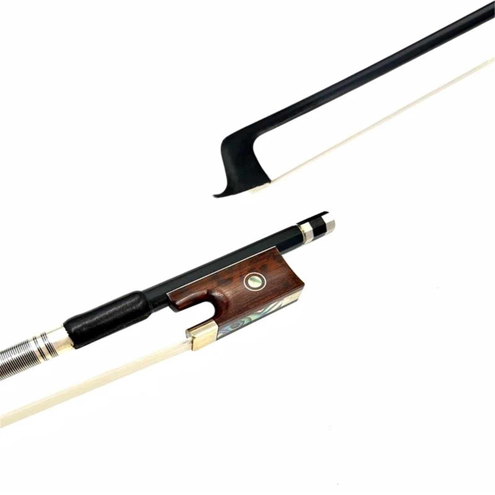 Archet De Violon Pour Pratique 1 Archet De Violon Professionnel 4/4 Grille Noire Légère Queue En Fibre De Carbone Et Bois De Serpent | Archet de violon(2)