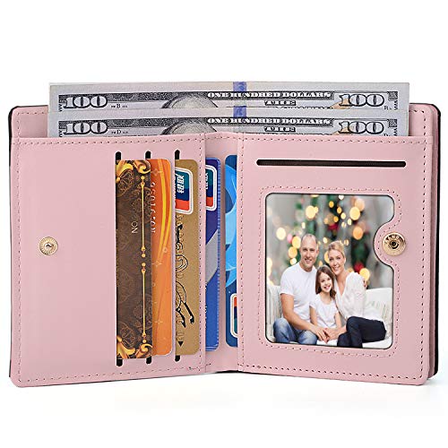 UTO Wallet for Girls Cute Leather Vegan Small Women Tassel Pendant Card Holder Kawaii Coin Purse 10954