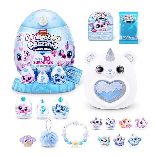 Rainbocorns Eggzania Frozencorn Mania (SNOWBELLA) von ZURU, Plüschspielzeug zum Sammeln für Mädchen ab 3 Jahren, Polar Bear