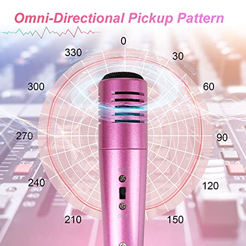 Msizoy Computer Phone Microphone,Condenser Broadcast Mic 3.5Mm Recording Microphone Plug And Play W/Tripod Stand & Pop Filter For Podcast Gaming Singing Youtube For Mac Pc Laptop Desktop Windows(Pink) #TOP3