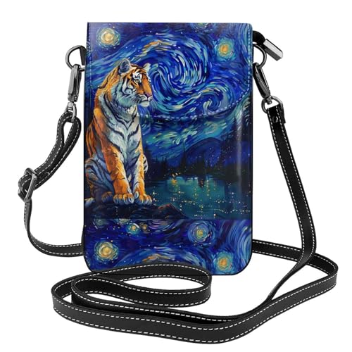 Sac pour téléphone portable idéal pour la marche et le camping avec motif tigre
