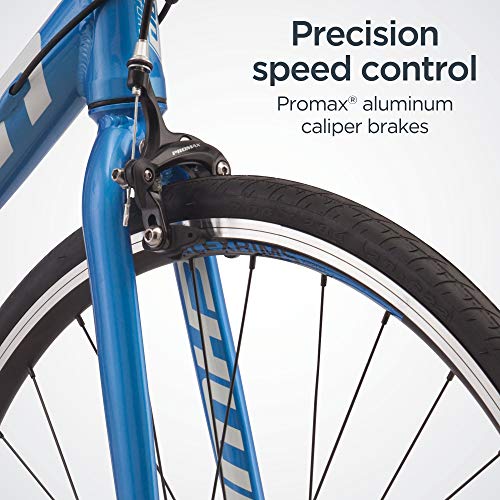 Schwinn Fastback Al Claris Adult Performance Road Bike, Beginner To Intermediate Bicycle Riders, 700C Wheels, 16-Speed Drivetrain, Medium Aluminum Frame, Blue #TOP4