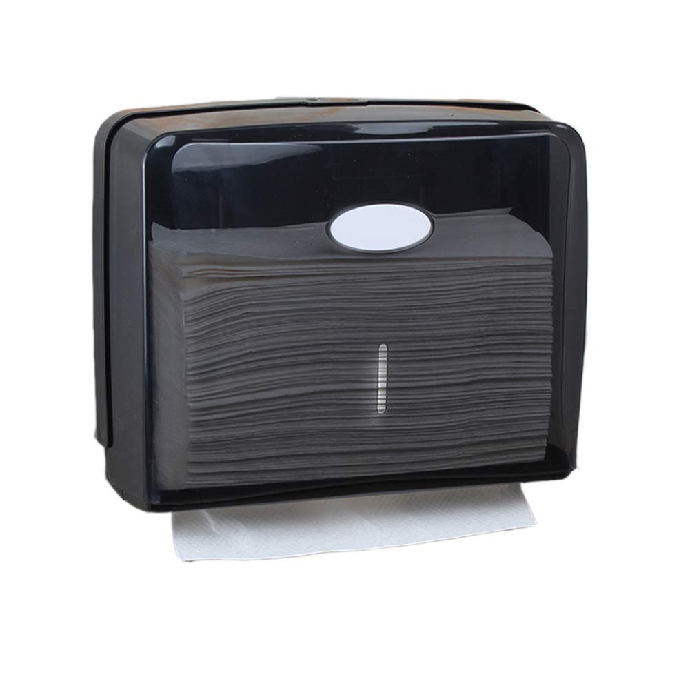 Wall Mounted Paper Towel Dispenser Bathroom Rectangular Clear Plastic