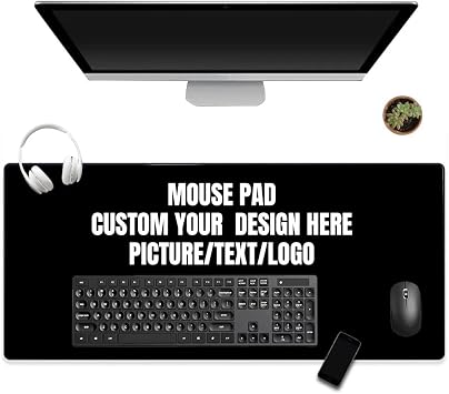 Custom Mouse Pads Make Your Own Text Picture Logo,Personalized Mouse Pad Gaming, Funny Mouse Pads for Holiday Birthday Gift,Office School Desk Mat,Waterproof Non-Slip Desk Pad 10.2"x8.26"