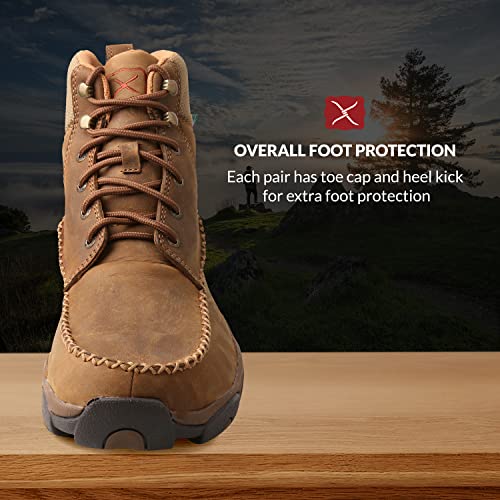 Twisted X Men Hiking Boot - Work Hiker Boots Crafted with Full-Grain Leather Upper, Three-Quarter Length Composite Insole, Compression EVA Midsole, and Rubber Outsole4