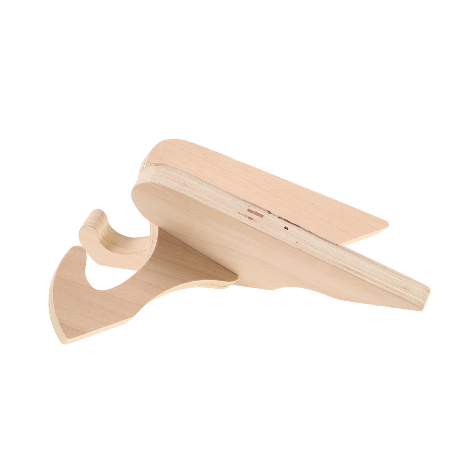 GOOHOCHY Wood Skateboard Display Rack Durable Freestanding Organizer for Snowboard and Skateboard Versatile Solid Wood Stand for Home and Shop Decoration