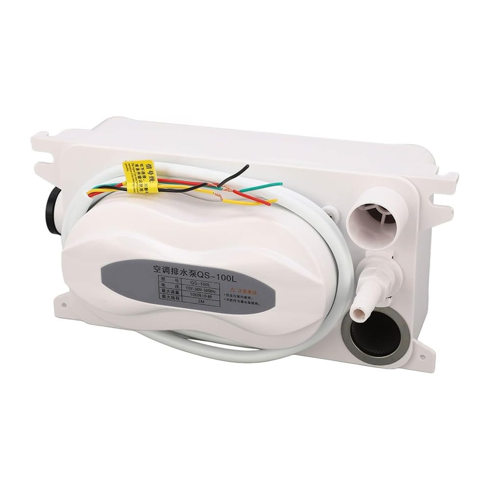 Bomba de Drenaje de Condensado para Aire Acondicionado QS-100L. Bomba de Elevación de Condensado para Aire Acondicionado. Bomba de Agua Totalmente Automática.