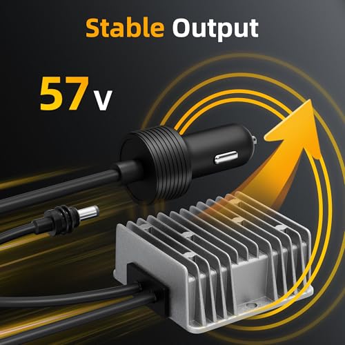 Image of Starlink Gen 3 Step Up Cigarette Lighter Power Adapter,12V /24V to 57V 4.5A Power Adapter with 2M Dual DC Cables,High-Efficiency 10V-36V to 57V Step-Up Converter Power Cord for Starlink Gen3 Router