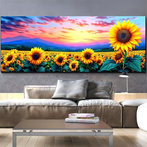 Cristal strass artisanat peinture numéro Mefooge au motif tournesol