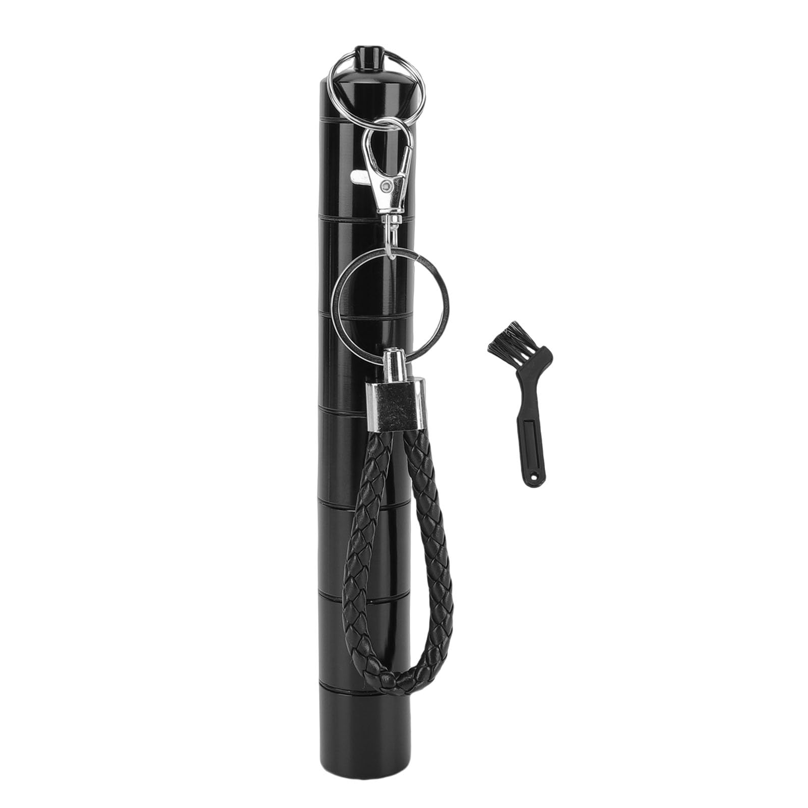 Tubo de almacenamiento de metal para joyas y objetos pequeños estuche sellado de viaje