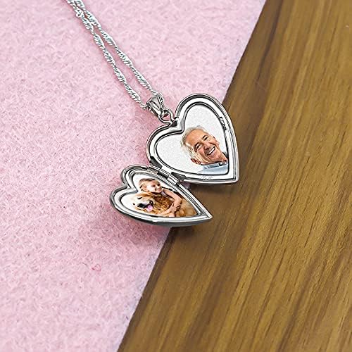 PicturesOnGold.com Sterling Silver Heart Picture Locket 3/4 in X 1 Inch in Sterling Silver - Image 6