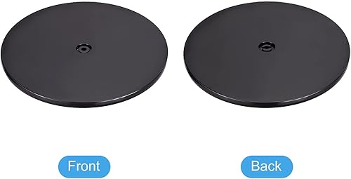 Miniatura 4 de MECCANIXITY Soporte giratorio de 12 pulgadas con rodamientos de bolas de acero, base giratoria Lazy Susan para gabinetes de esquina de cocina, color