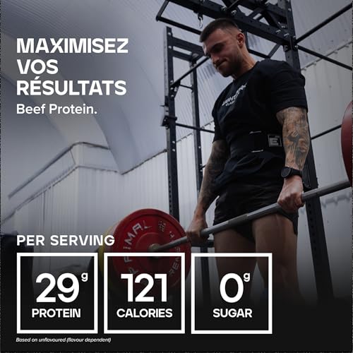 Isolat de protéine de bœuf en poudre HydroBEEF shake chocolat 1kg