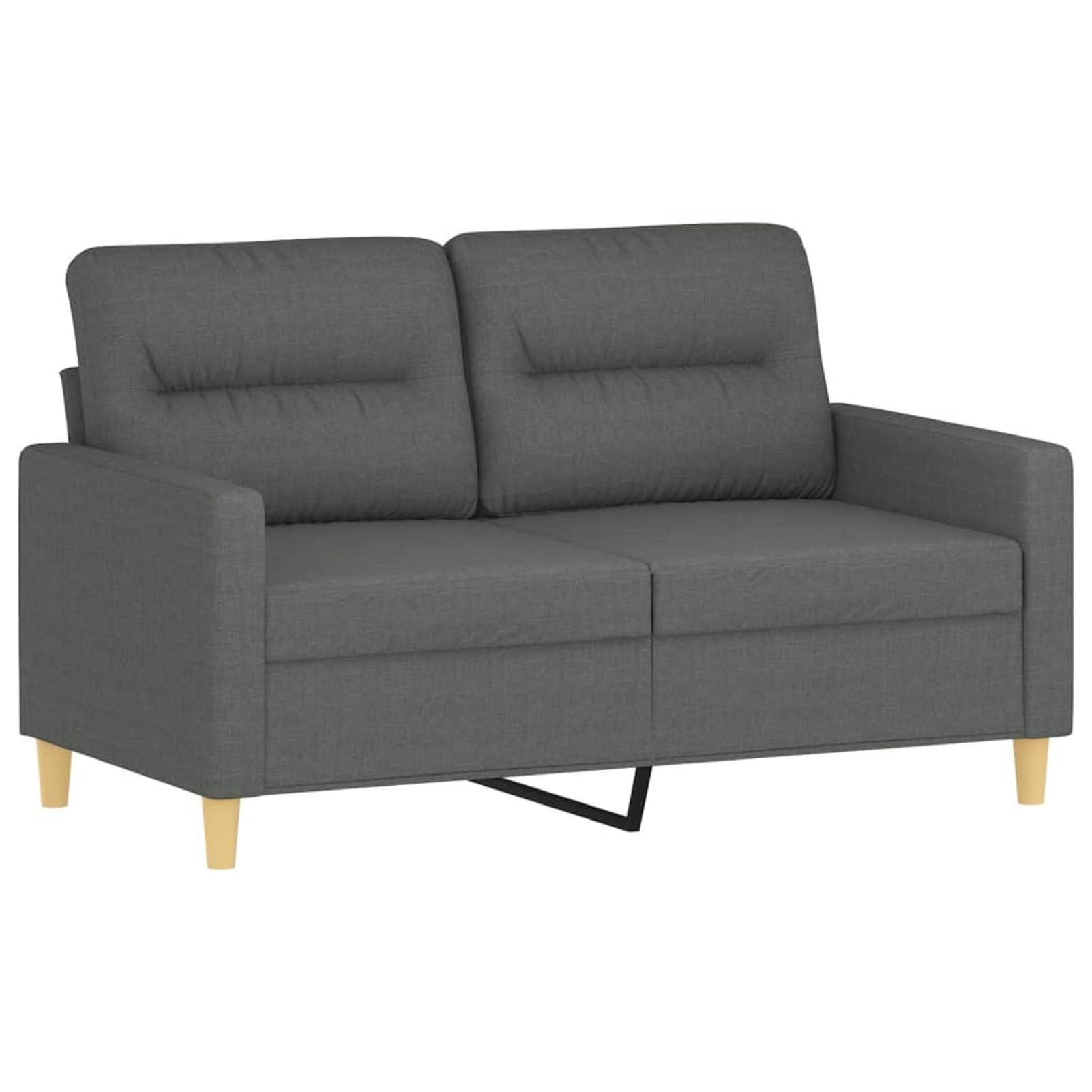 3-częściowy komplet sofy z poduszkami, ciemnoszary, materiał sofa narożna z funkcją spania - 3201625
