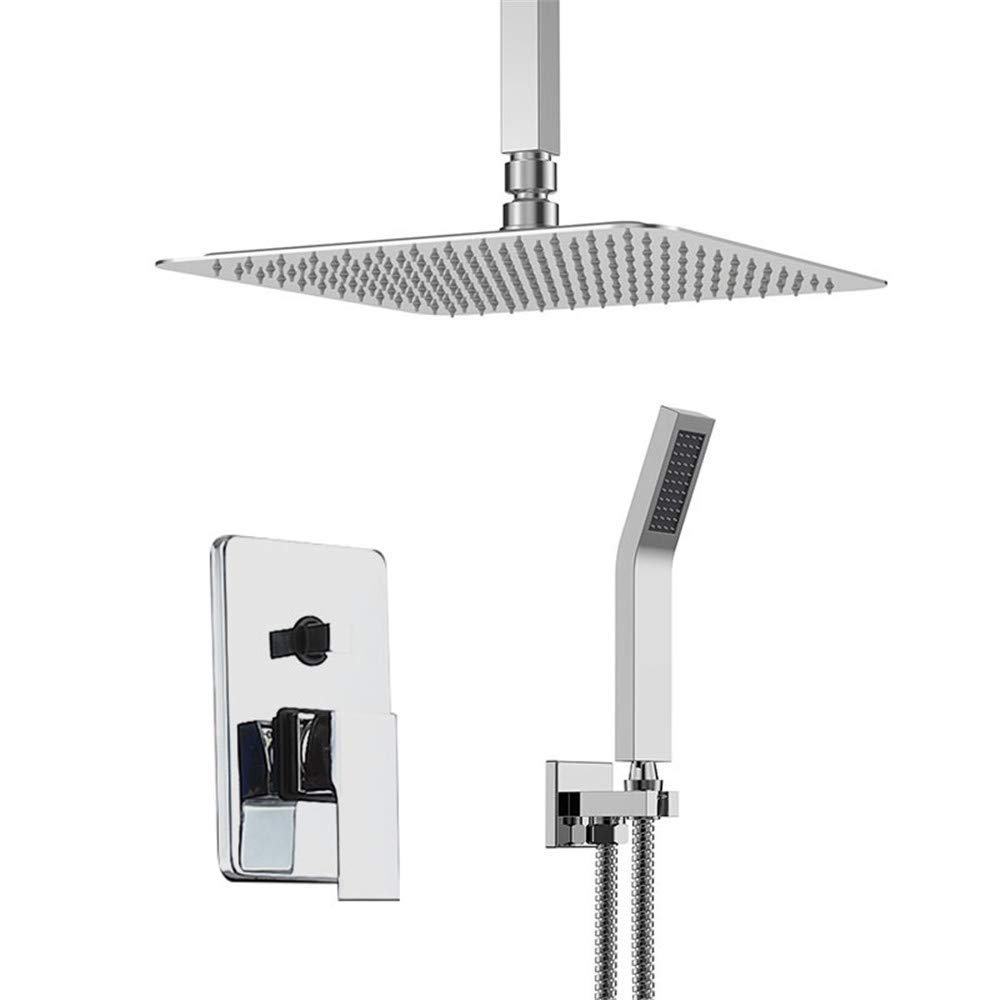 Système de douche en cuivre avec mitigeur mural et tête haute pression