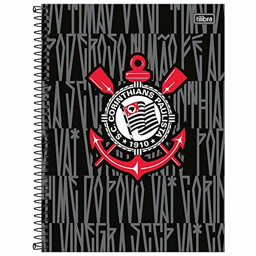 Caderno Universitário 10x1 160 fls C.D. Tilibra - Corinthians 1