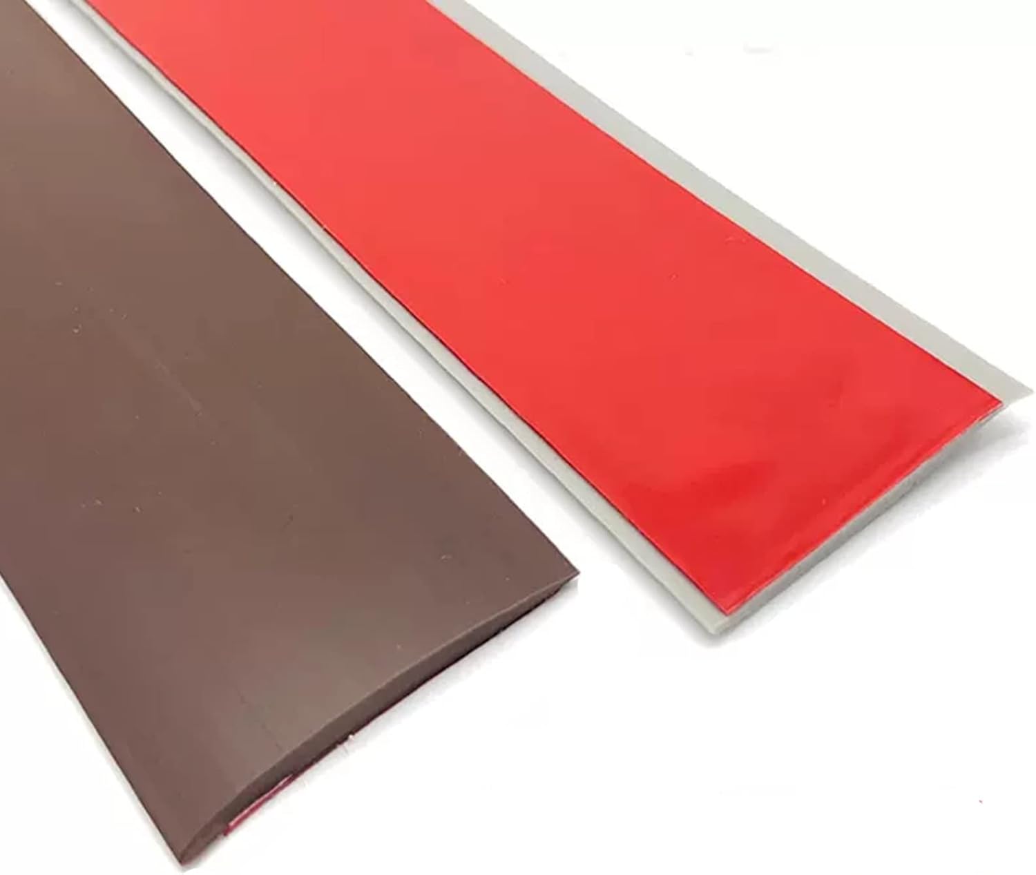 Threshold Strip Floor Transition Strip Self Adhesive 4cm Wide, Carpet & Floor Edging Trim Strip PVC, Black, Brown, White, Yellow Gap Decor Threshold T(Brown 7m/23ft Length)