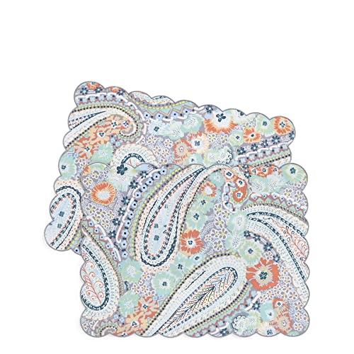 Vera Bradley Women's Cotton Reversible Placemats Set Of 2, Citrus Paisley - Recycled Cotton, One Size #TOP1