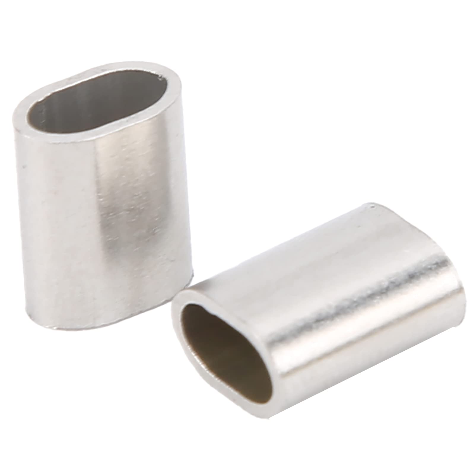 50 Pezzi Doppi Manicotti In Alluminio, Anello Di Crimpatura In - Foto 10