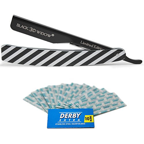 Barber Straight Razor Kit - Durable Barber Straight Edge Razor Kit with 10