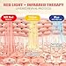 Red Light Therapy for Face, Near-lnfrared 850 LED Face Mask Light Therapy 3 Modes Portable Led Face Mask Light Therapy with Rechargeable Remote, Red Light Therapy Mask with Timing Function