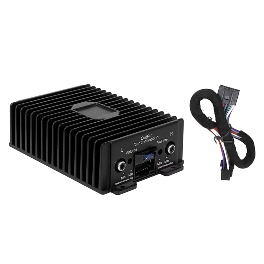 Amplificador de Potencia de Audio de 4 Canales, 12 V, 80 W X 4, Clase A/B, Procesador de Sonido Digital para Reproductor de Coche Android.