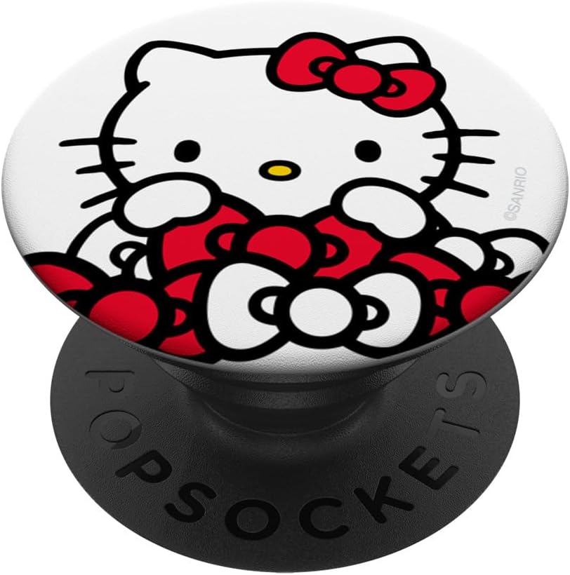 Hello Kitty Bow Pile PopSockets Stand for Smartphones and Tablets PopSockets PopWallet for MagSafe