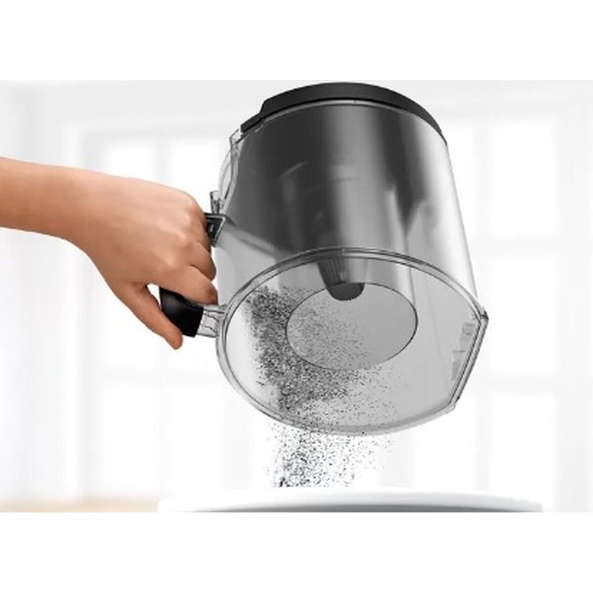 Bosch - Serie 6 Aspirador sin Bolsa, SmartSensor Control, Tecnología QuattroPower, Cepillo Turbo, Filtro HEPA Lavable, Negro, BGS41POW1
