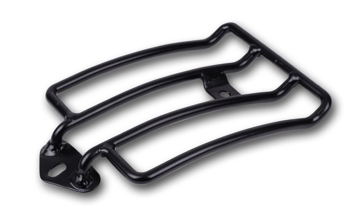 Gepäckträger schwarz seidenmatt Sportster XL 2004-21 & Sport ab 2022- mit Solo Sitz