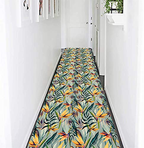 Tapis de cuisine en feuille lavable avec dos en caoutchouc résistant