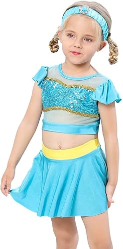 Miniatura 5 de HIHCBF Traje de baño tankini de dos piezas para niñas, trajes de baño con volantes, traje de baño para surf, playa, verano, natación, bikini